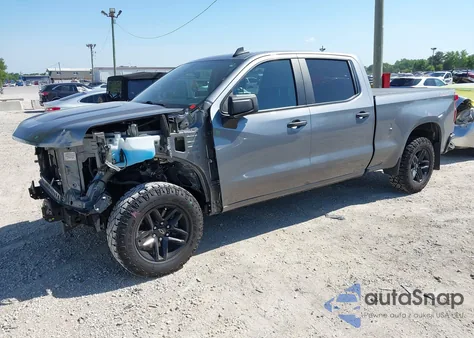 2021 Chevrolet Silverado 1500 4Wd Standard Bed Custom Trail Boss из США, поврежденный, VIN 1GCPYCEF3MZ156816